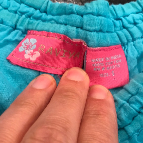 RaviYa Turquoise Summer Skirt with bells - Picture 2 of 3